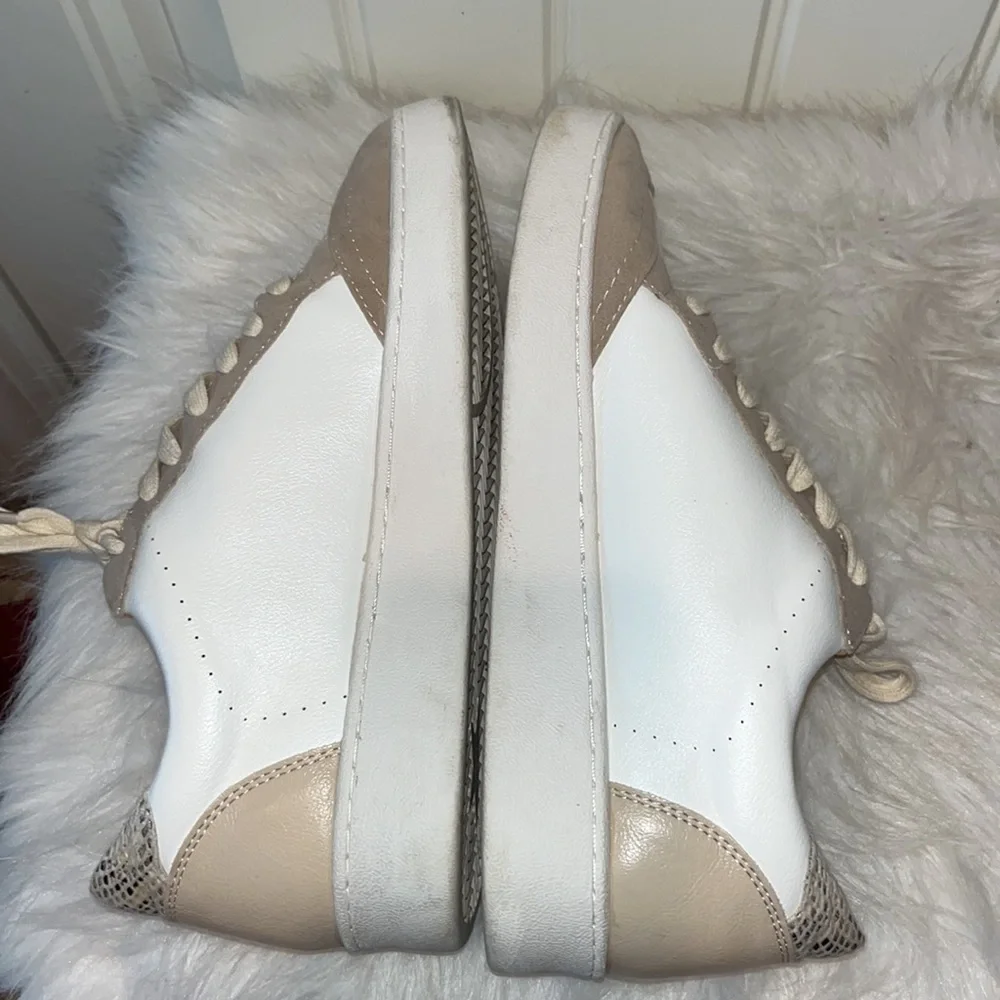OASIS Society Irene Glitter Star Sneaker Taupe size 7.5
